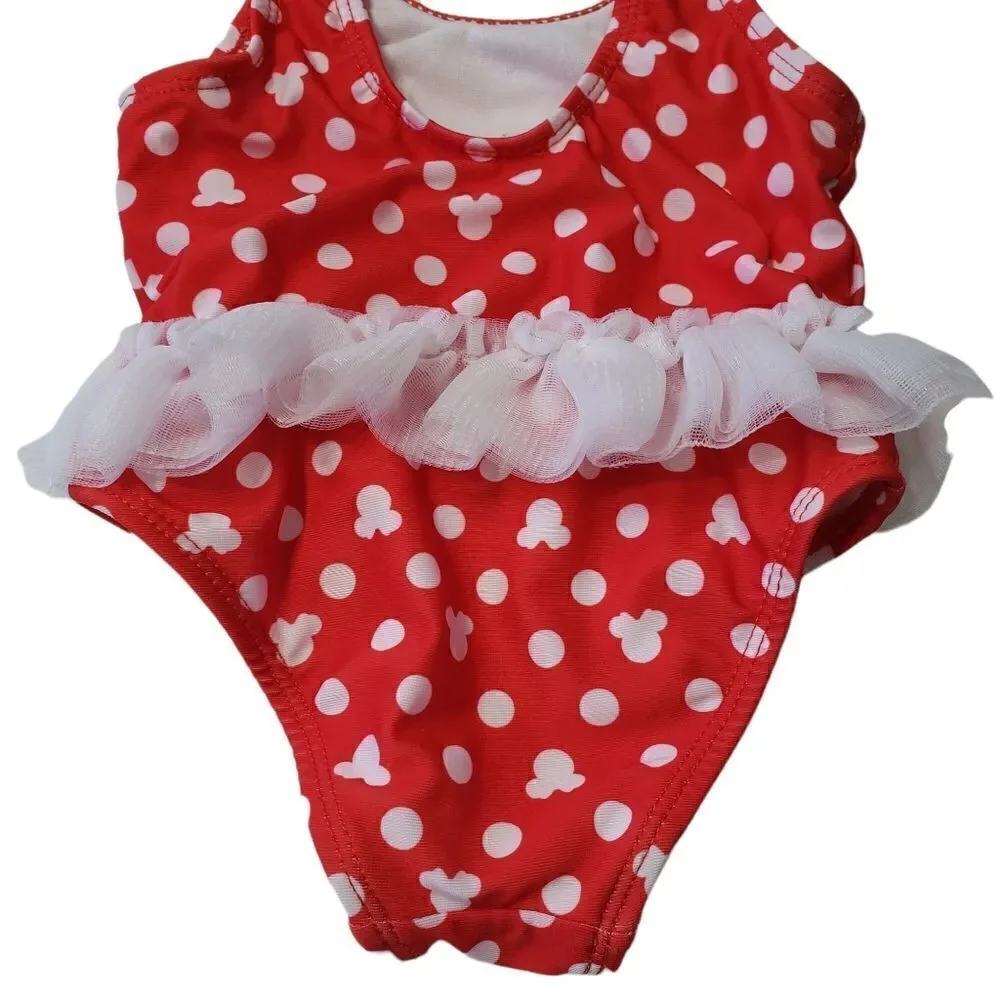 Disney Baby Minnie Mouse One Piece Swimsuit Sz 3-6M